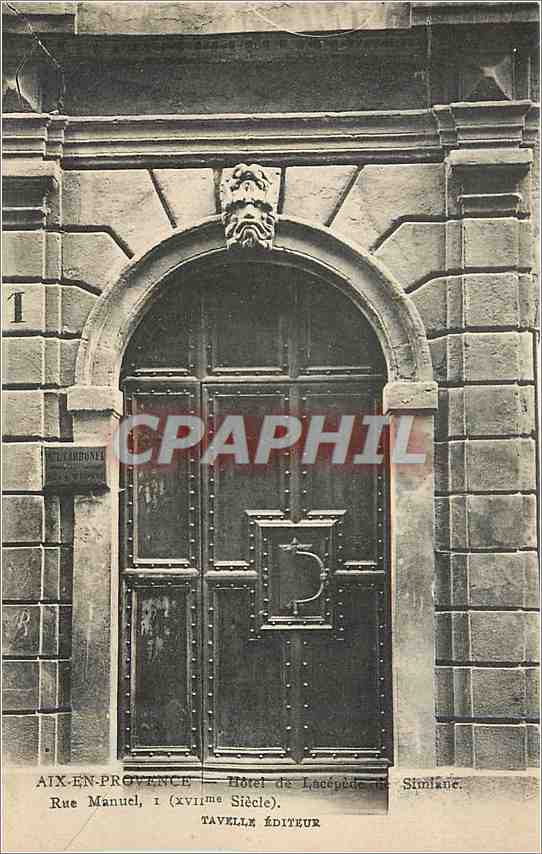 CPA Aix-en-Provence - Hotel de Lacepede de Simiane
