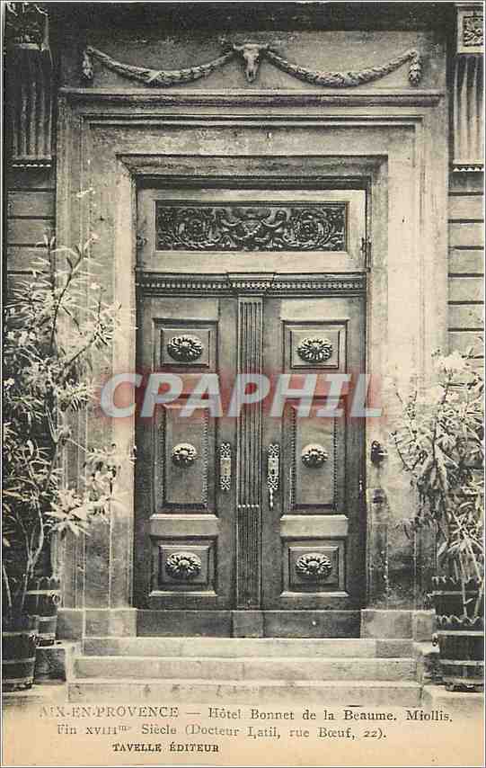 CPA Aix-en-Provence - Hotel Bonnet de la Beaume