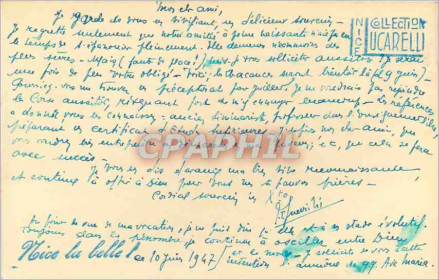 CPA Nice — Verso