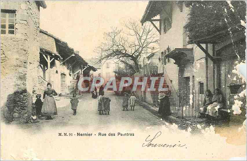 CPA Nernier - Rue des Peintres
