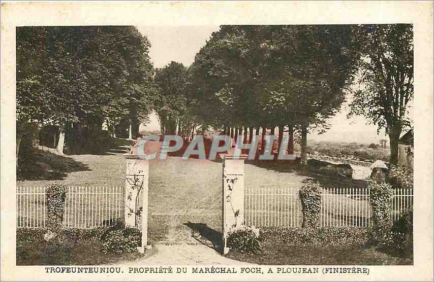 CPA Trofeunteuniou. Propriete du Marechal Foch a Ploujean (Finistere)