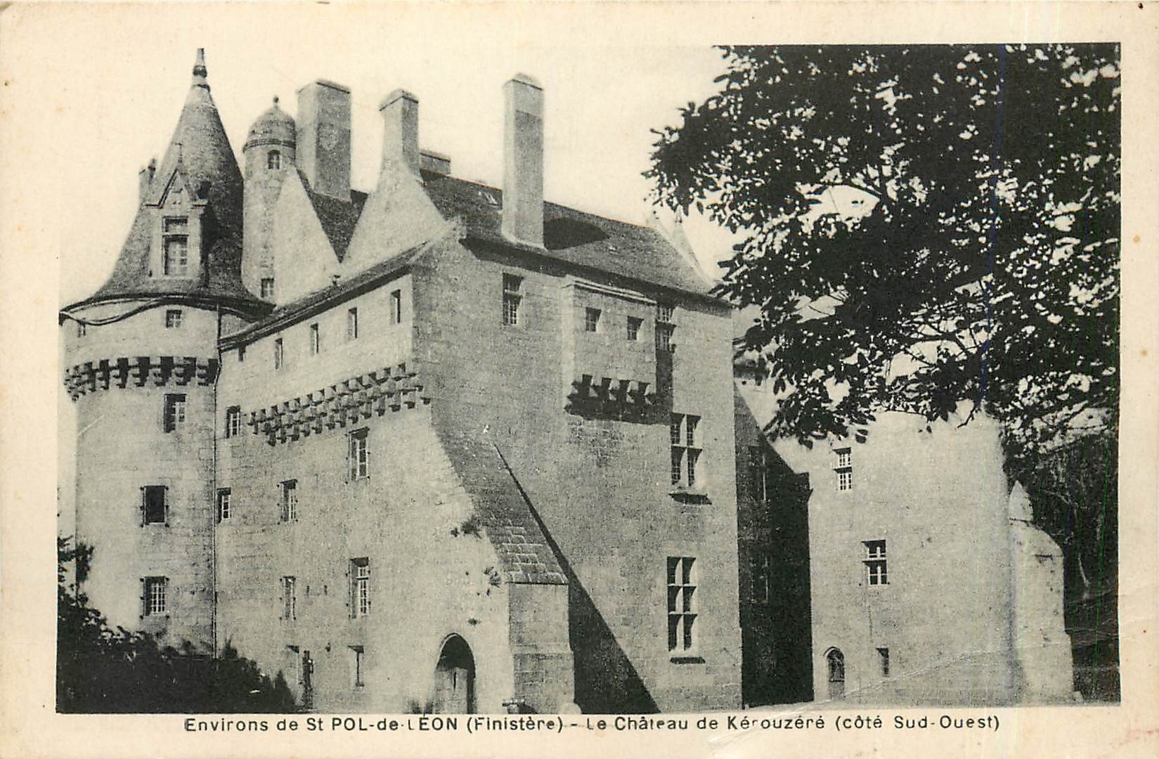 CPA Environs de St Pol-de-Leon (Finistere) - Le Chateau de Kerouzere