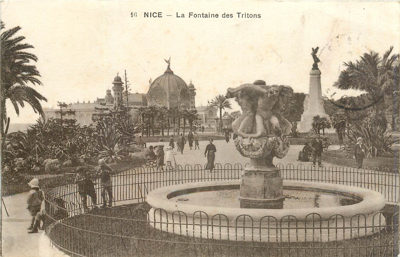 CPA Nice - La Fontaine des Tritons