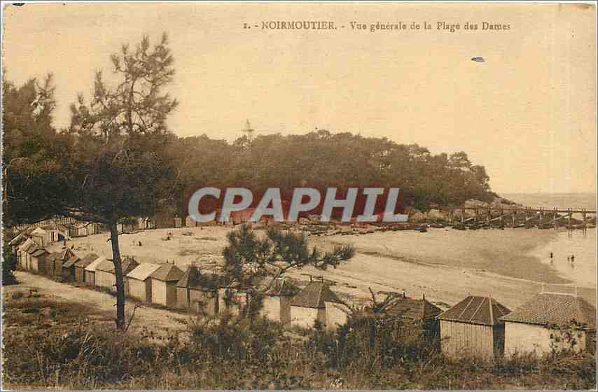 CPA Noirmoutier - Vue generale de la Plage des Dames