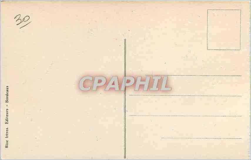 CPA Bordeaux - Le Grand Theatre — Verso