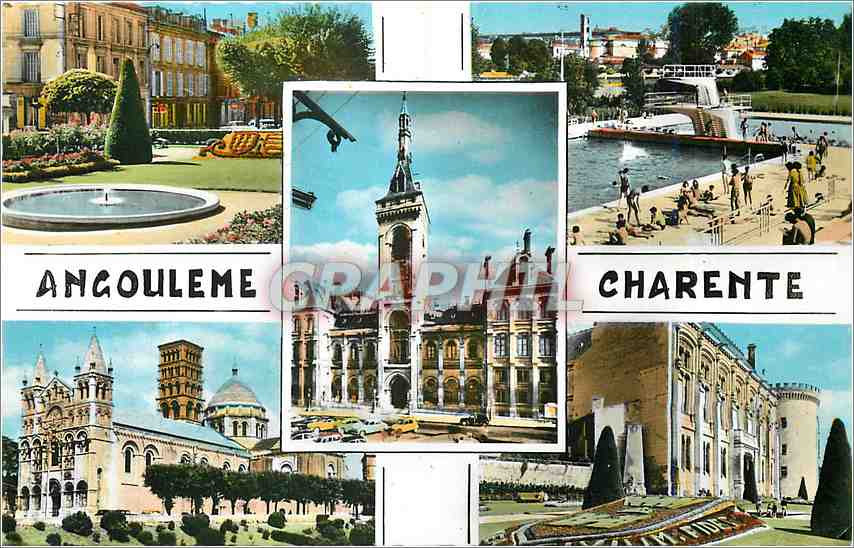 Angoulême — Charente — Panorama de la ville et ses monuments — Cartes postales A. GILLET