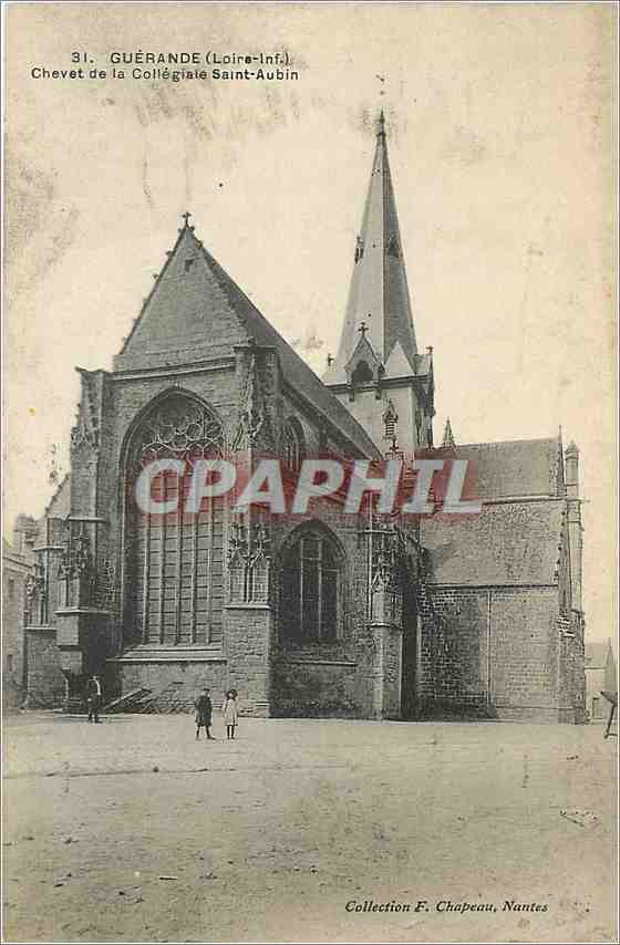 CPA Guerande Chevet de la Collegiale Saint-Aubin
