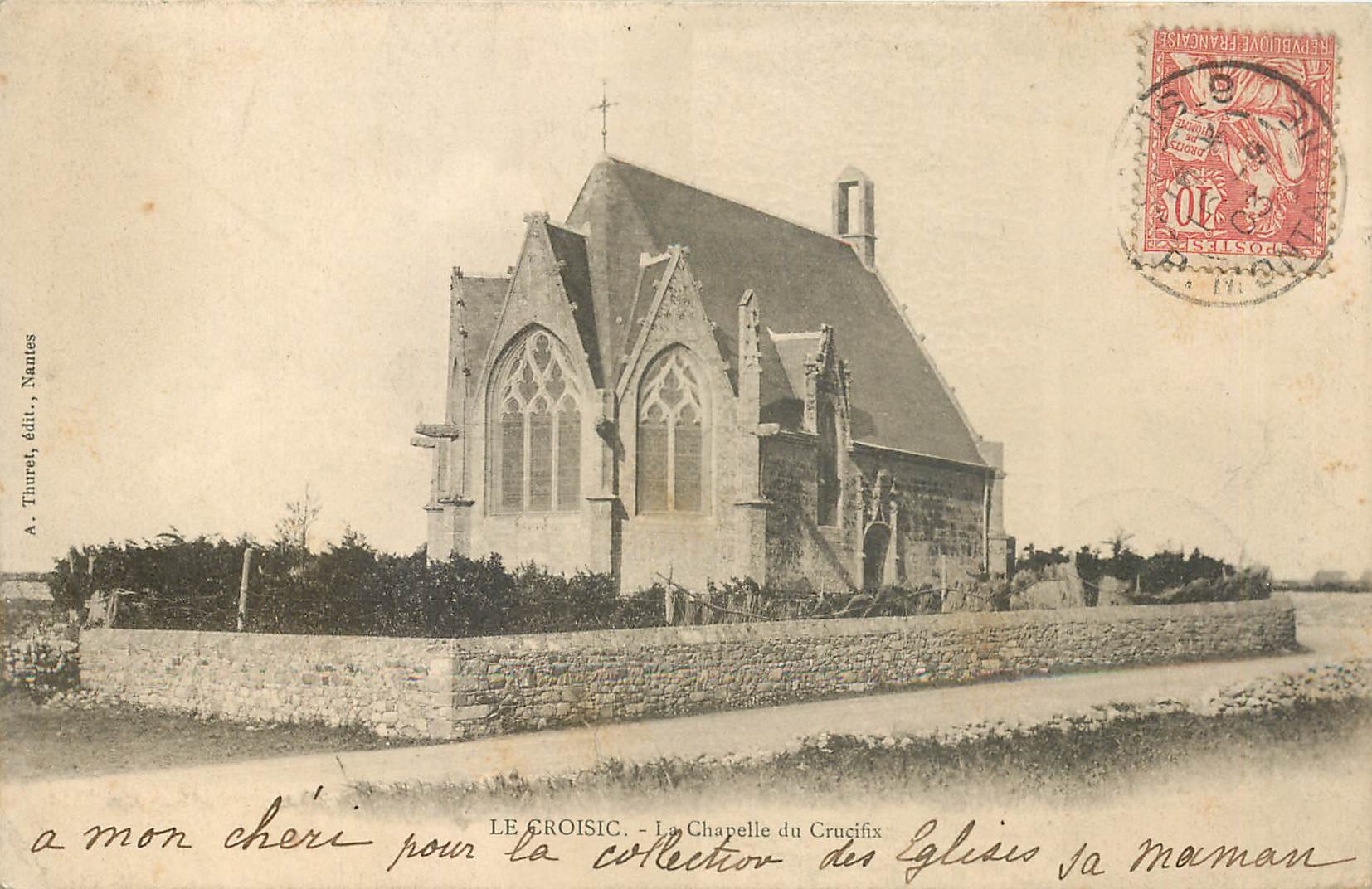 CPA Le Croisic - La Chapelle du Crucifix
