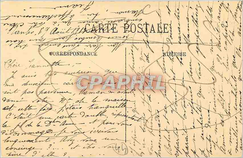 CPA Nantes - Vue generale des Quais prise de Sainte-Anne Bateaux Voiliers — Verso