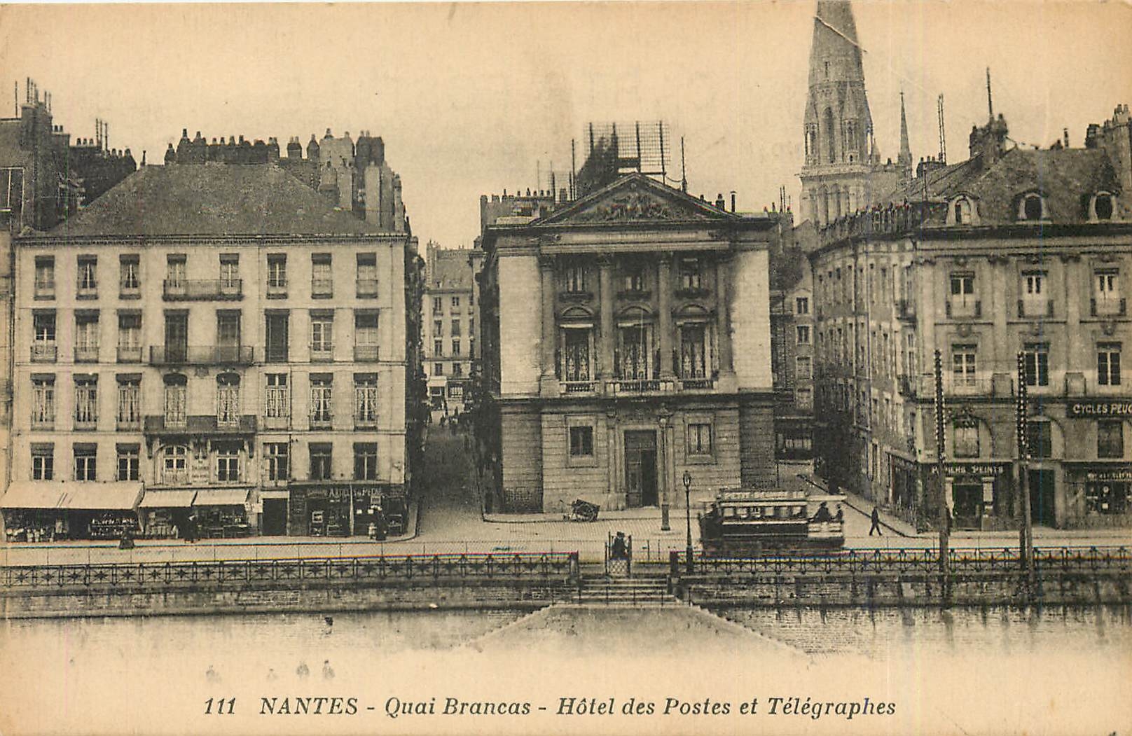 CPA Nantes - Quai Brancas - Hotel des Postes et Telegraphes