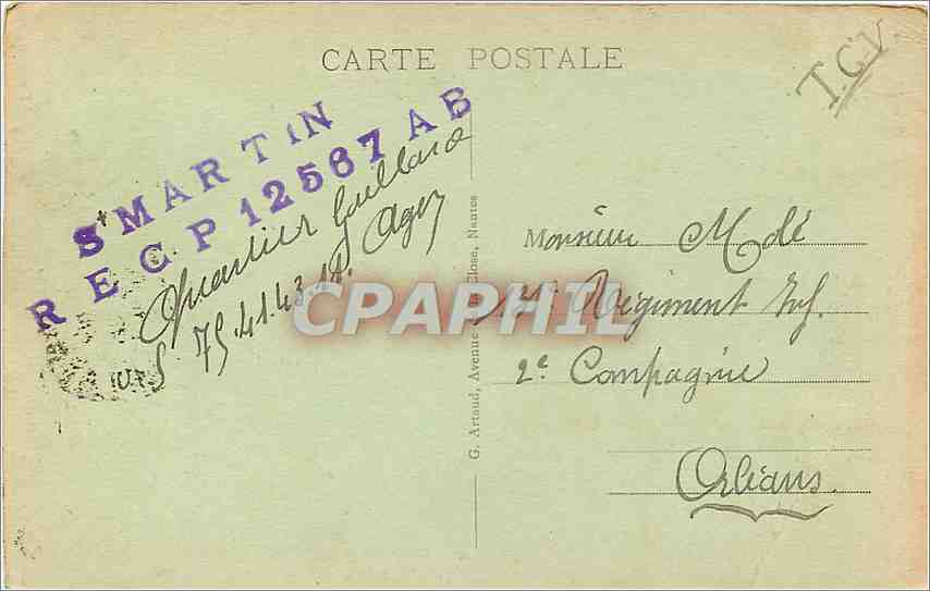 CPA Agen - Le Musee et le Theatre — Back