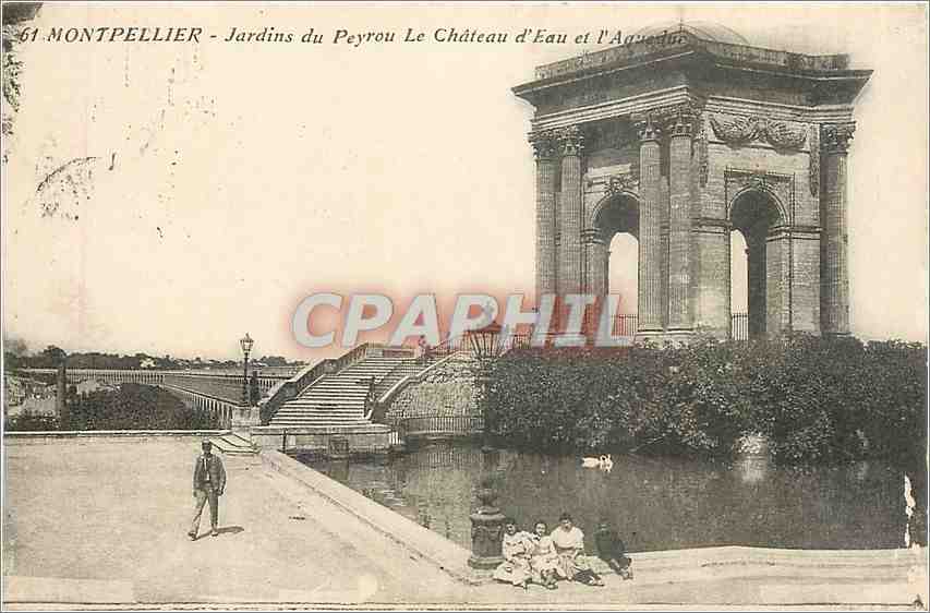 CPA Montpellier - Jardins du Peyrou Le Chateau d'Eau