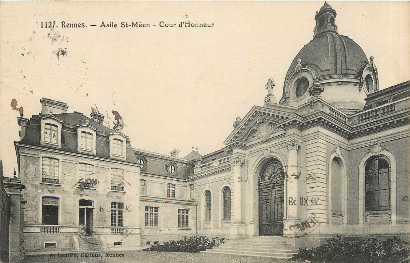 Rennes. — Asile St-Méen - Cour d'Honneur — A. Lamiré, Éditeur, Rennes