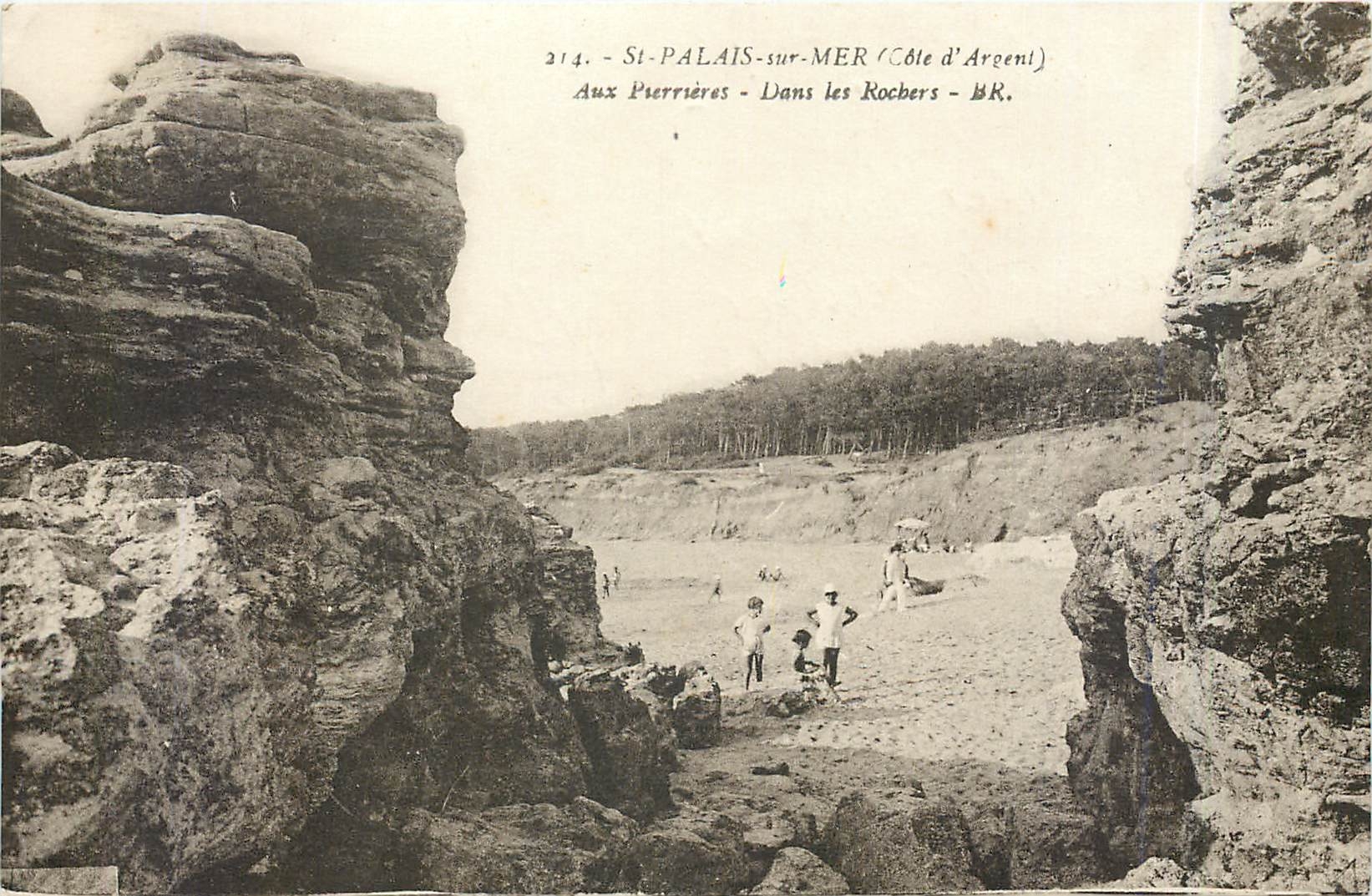 CPA St-Palais-sur-Mer Dans les Rochers
