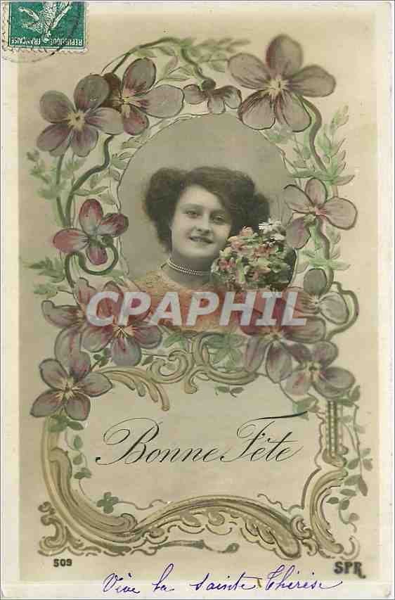 Femme souriante — Bonne Fête — SPR, n° 509