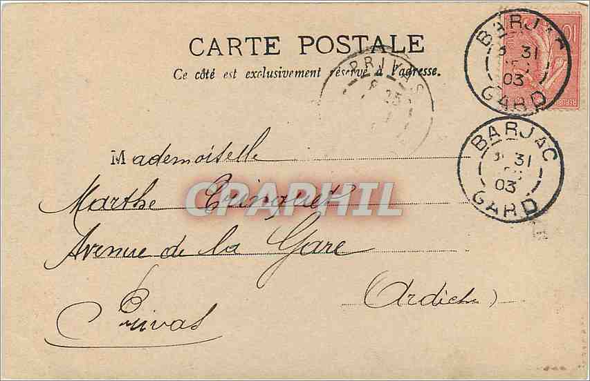 CPA Enfant — Rückseite