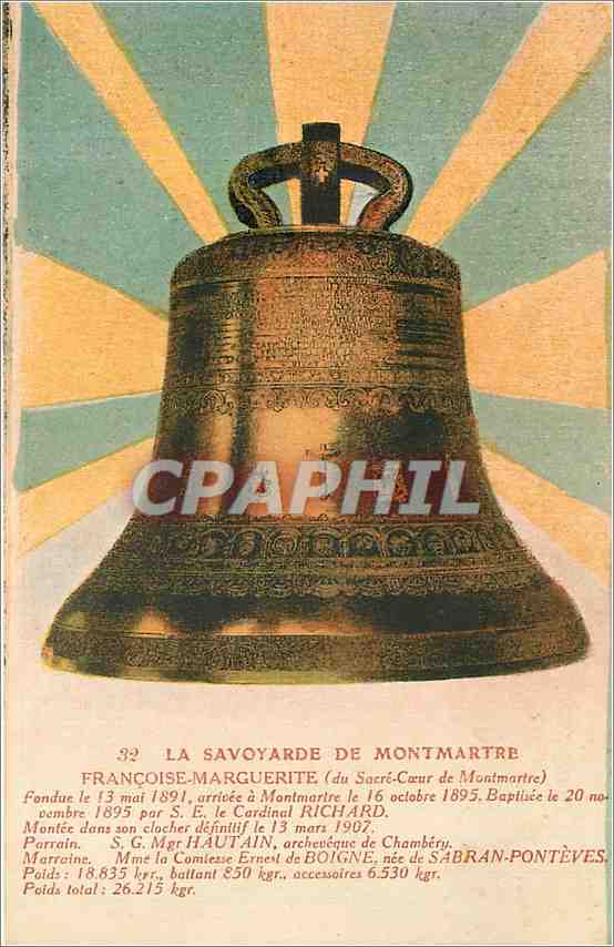 CPA La Savoyarde de Montmartre Paris Cloche
