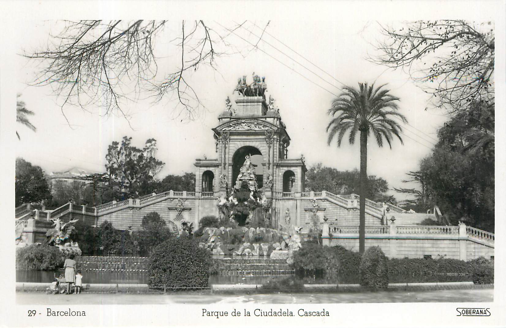CPA Barcelona Parque de la Ciudadela Cascada