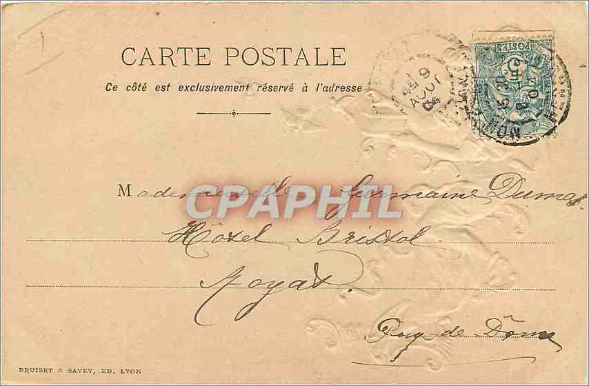 CPA Femme — Rückseite