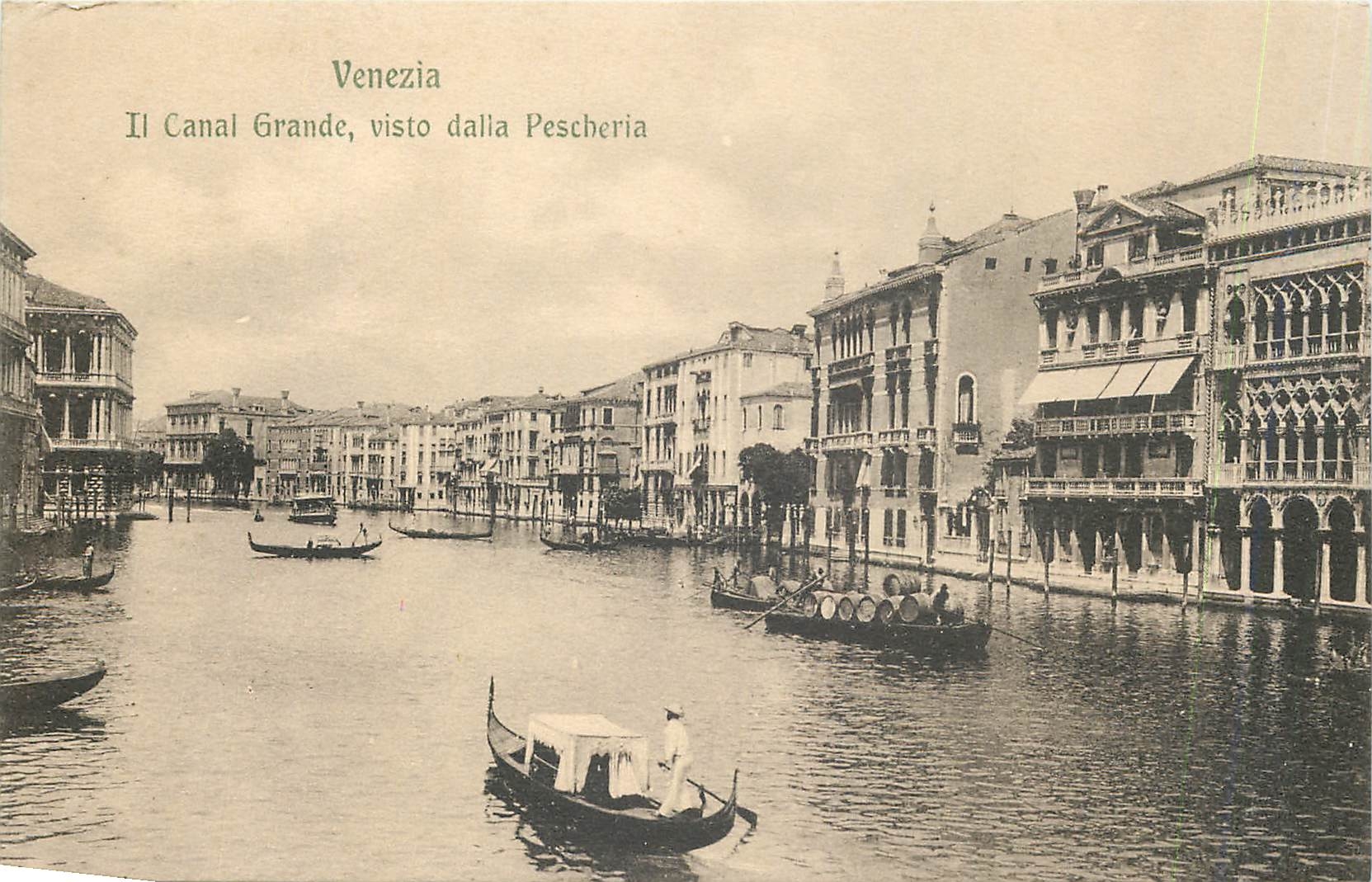 CPA Venezia Il Canal Grande visto dalia Pescheria