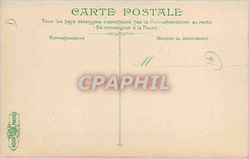 CPA Angouleme - Cour Interieure de l'Hotel de Ville — Rückseite