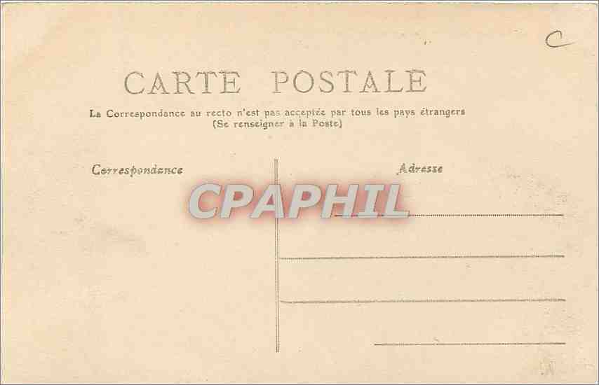 CPA Angouleme - Hotel de Ville ancienne Tour — Verso