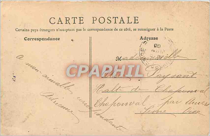 CPA Toulouse - Le Palais du Marechal Grand Quartier General du 17e Corps d'Armee — Verso