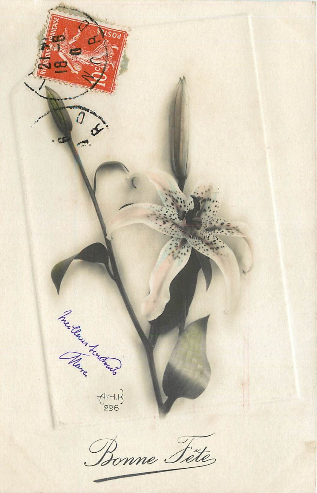CPA Bonne Fete Fleurs