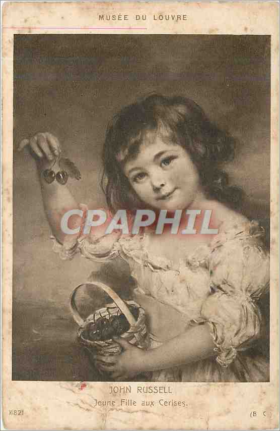 CPA Musse du Louvre John Russell Jeune Fille aux Cerises