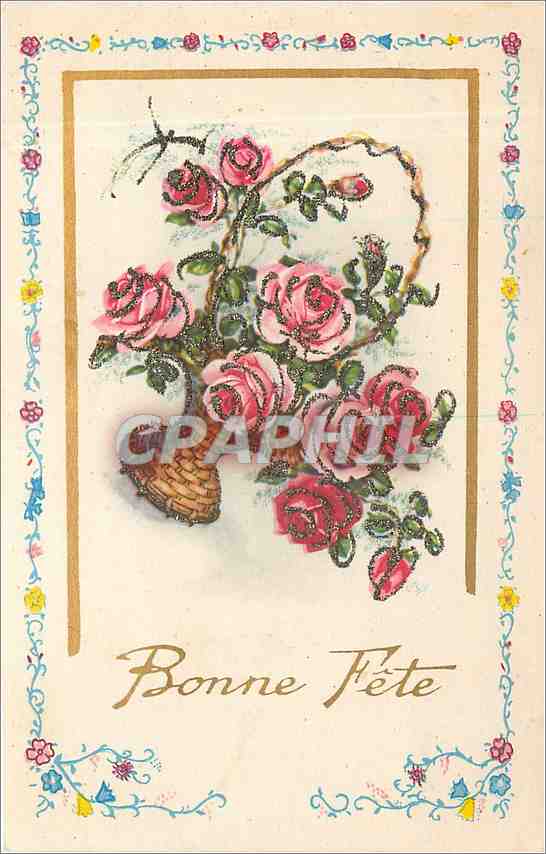 CPA Bonne Fete Fleurs