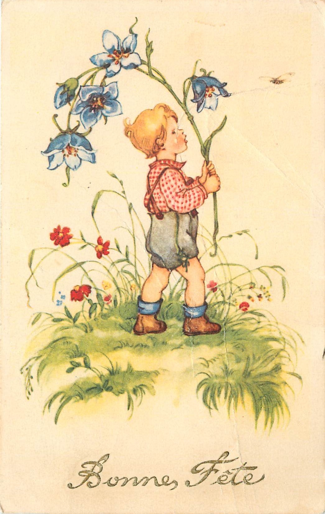 CPA Bonne Fete Fleurs