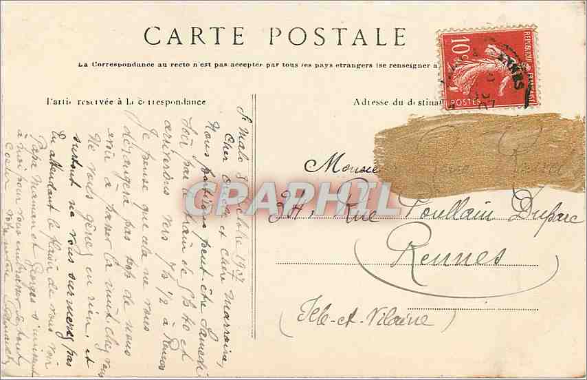 Le Mont Saint-Michel — Côté Nord — G.F. — n° 1429 — Rückseite