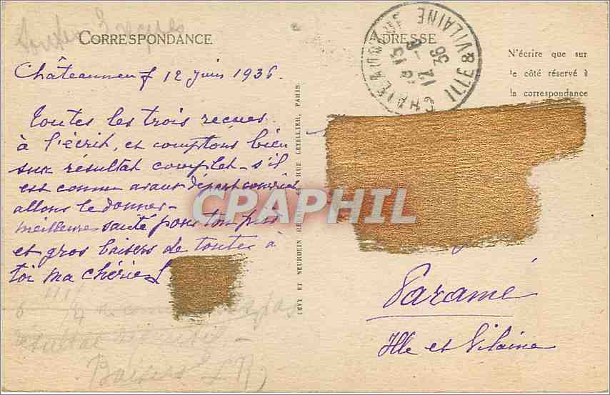 CPA Saint-Malo - Le Tombeau de Chateaubriand — Verso