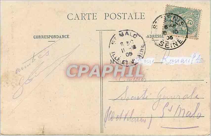 CPA Paris - Le Funiculaire de Montmartre et le Sacre-Coeur — Rückseite