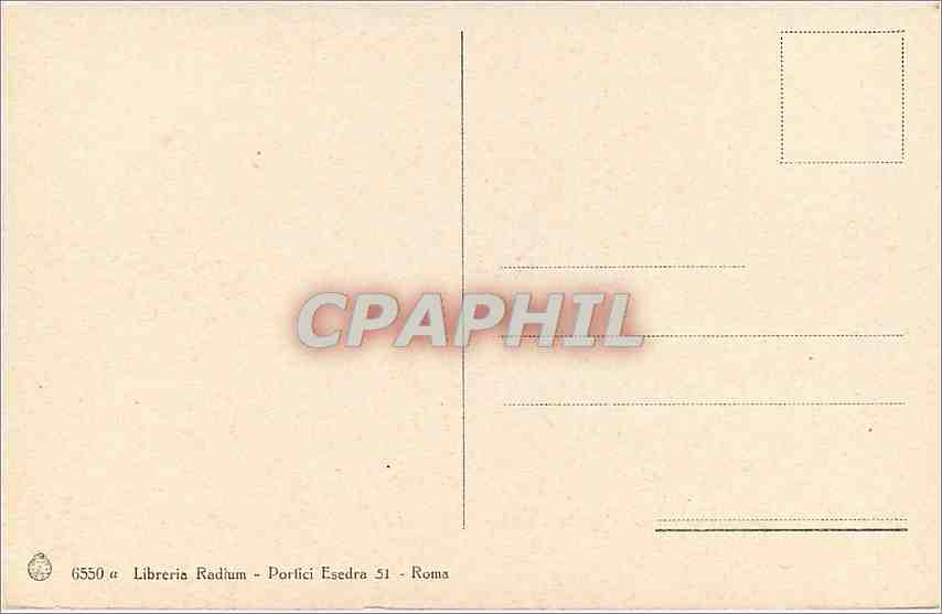 CPA Roma - Panorama degli Acquedotti Claudio — Rückseite