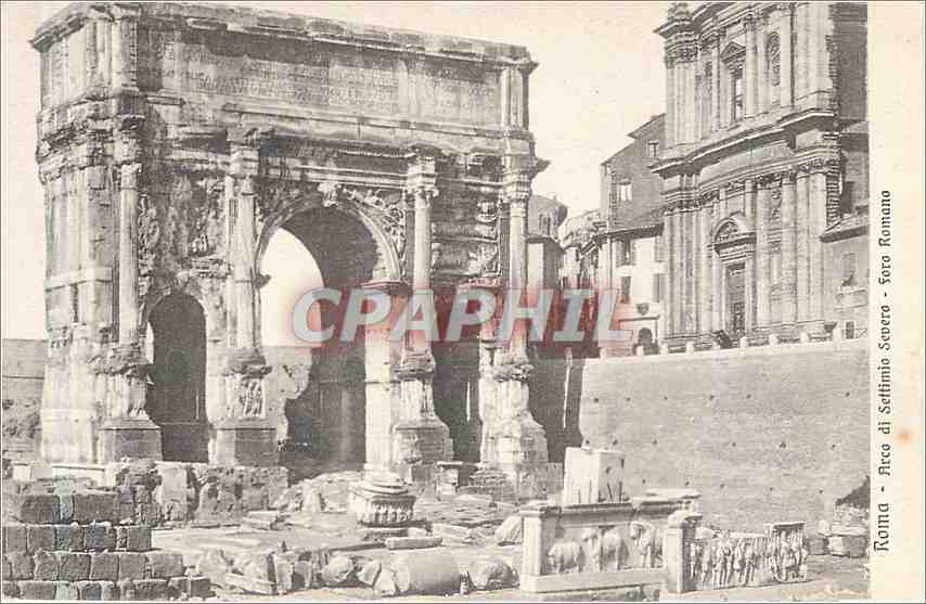 CPA Roma - Arco di Settimio Severo - Foro Romano