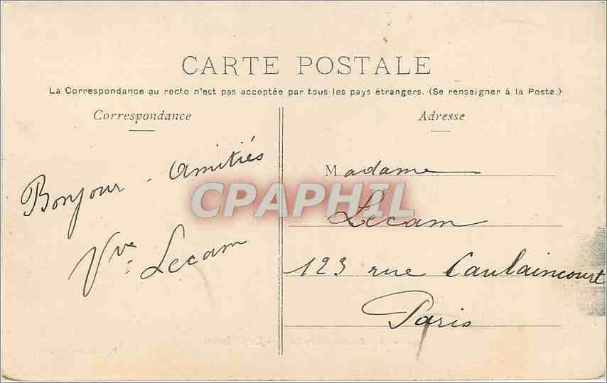 CPA Saint-Germain-en-Laye - Le Chateau — Verso