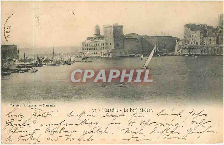 Marseille - Le Fort Saint-Jean — Phototyp E. Lacour, n°37