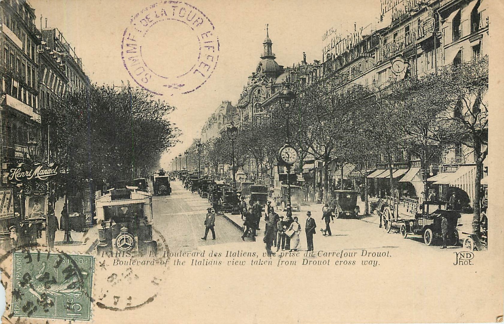 CPA Paris - Le boulevard des Italiens