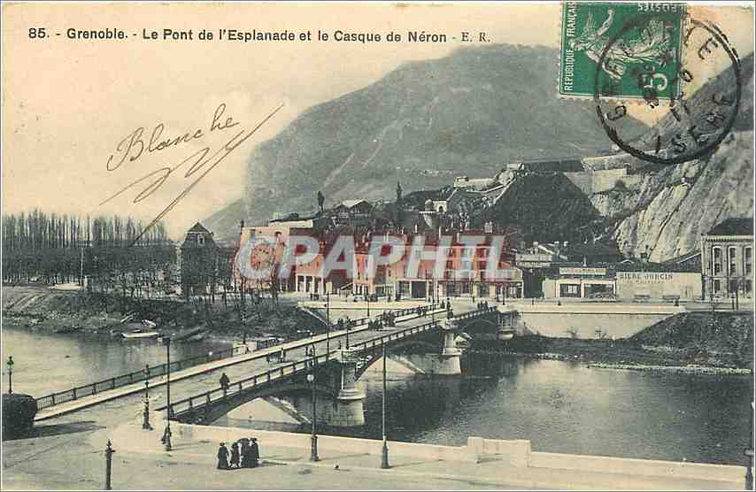 CPA Grenoble - Le Pont de l'Esplanade et le Casque de Neron