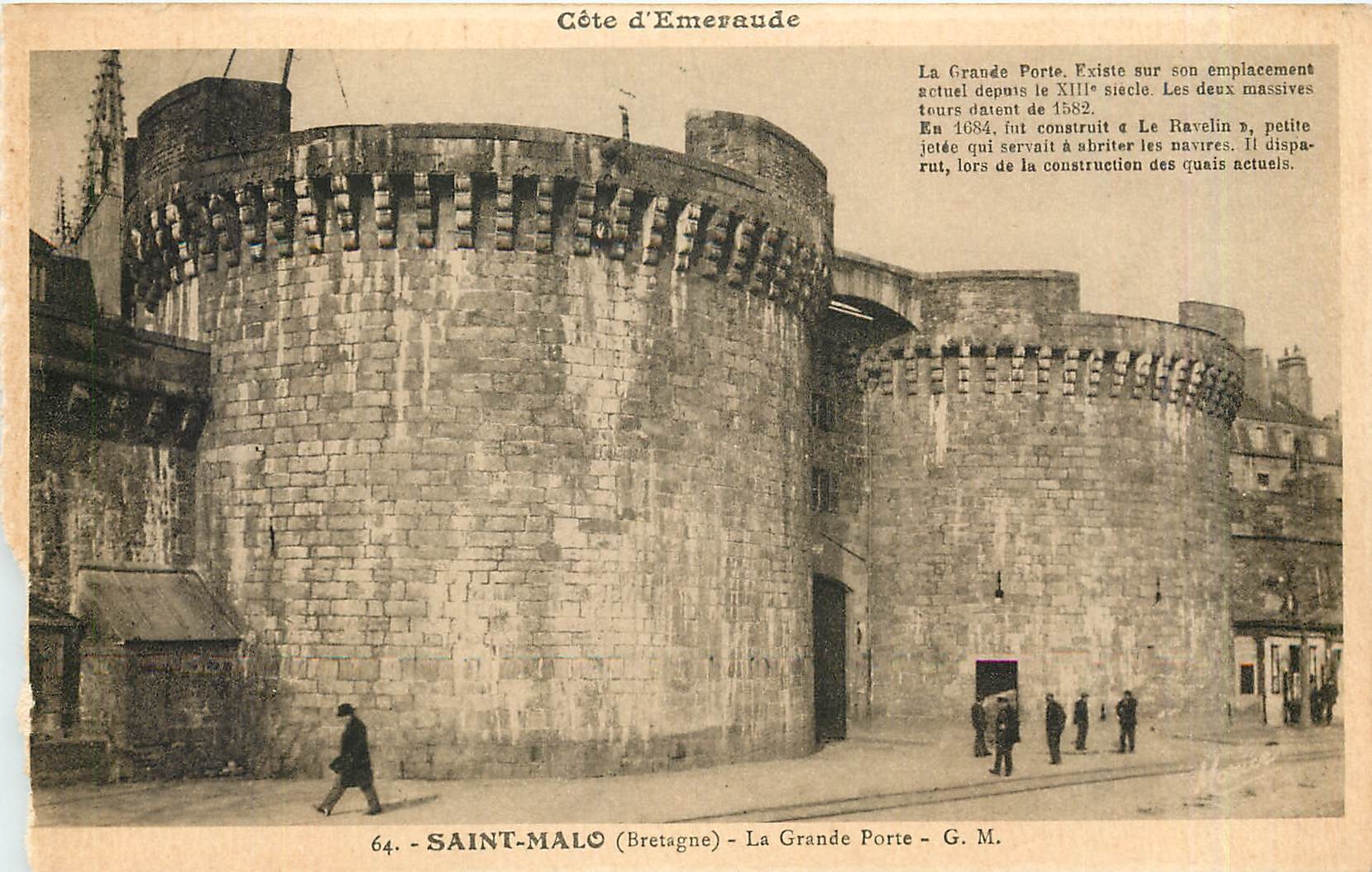 Saint-Malo (Bretagne) - La Grande Porte - G. M. - Côte d'Emeraude