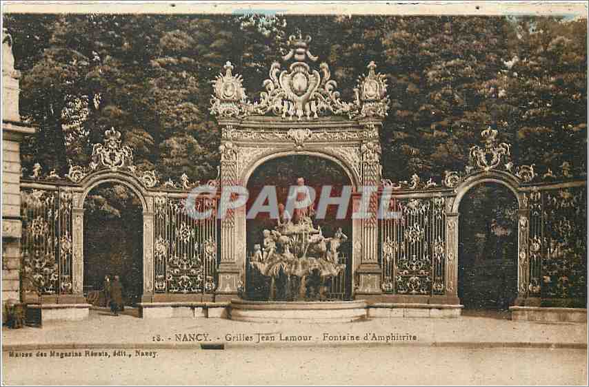 CPA Nancy - Grilles Jean Lamour Fontaine d'Amphitrite
