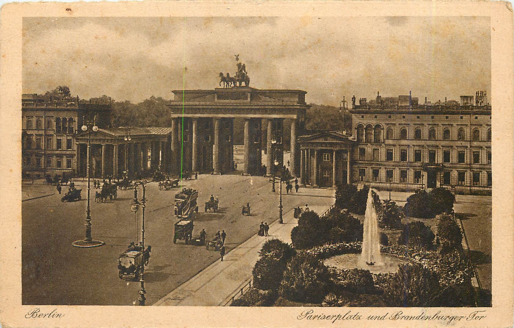 CPA Berlin Pariserplatz und Brandenburger Tor