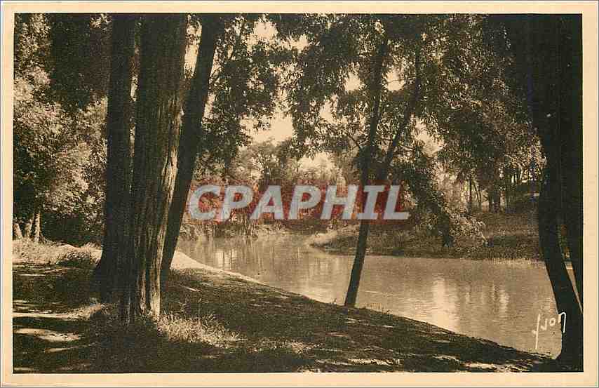 Toulouse (Haute-Garonne) — Die Ufer der Garonne im Toulouser Park — Les Editions d'Art Yvon, Paris