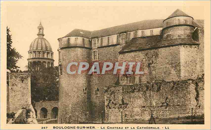 Boulogne-sur-Mer — Le Château et la Cathédrale — LL — n° 267
