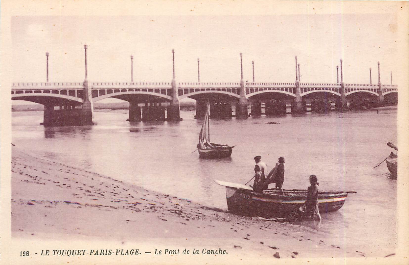 CPA Le Touquet-Paris-Plage - Le Pont de la Canche Bateau
