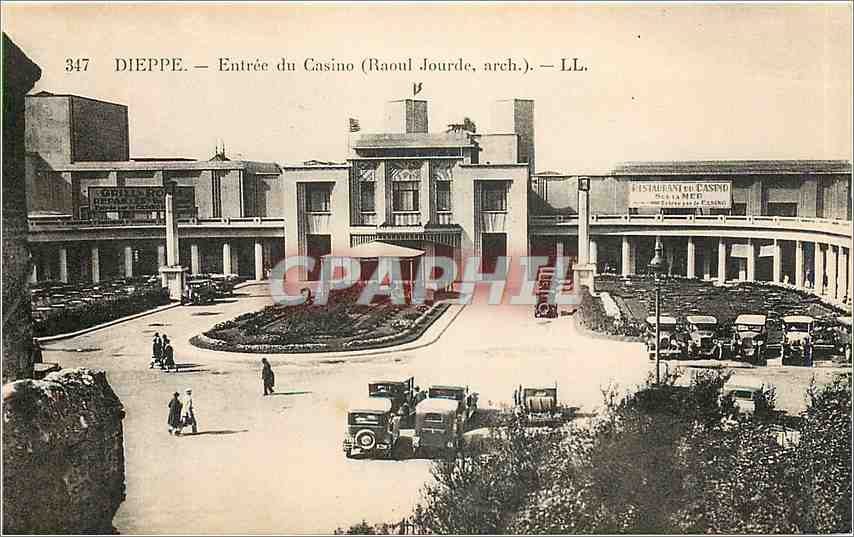CPA Dieppe - Entree du Casino