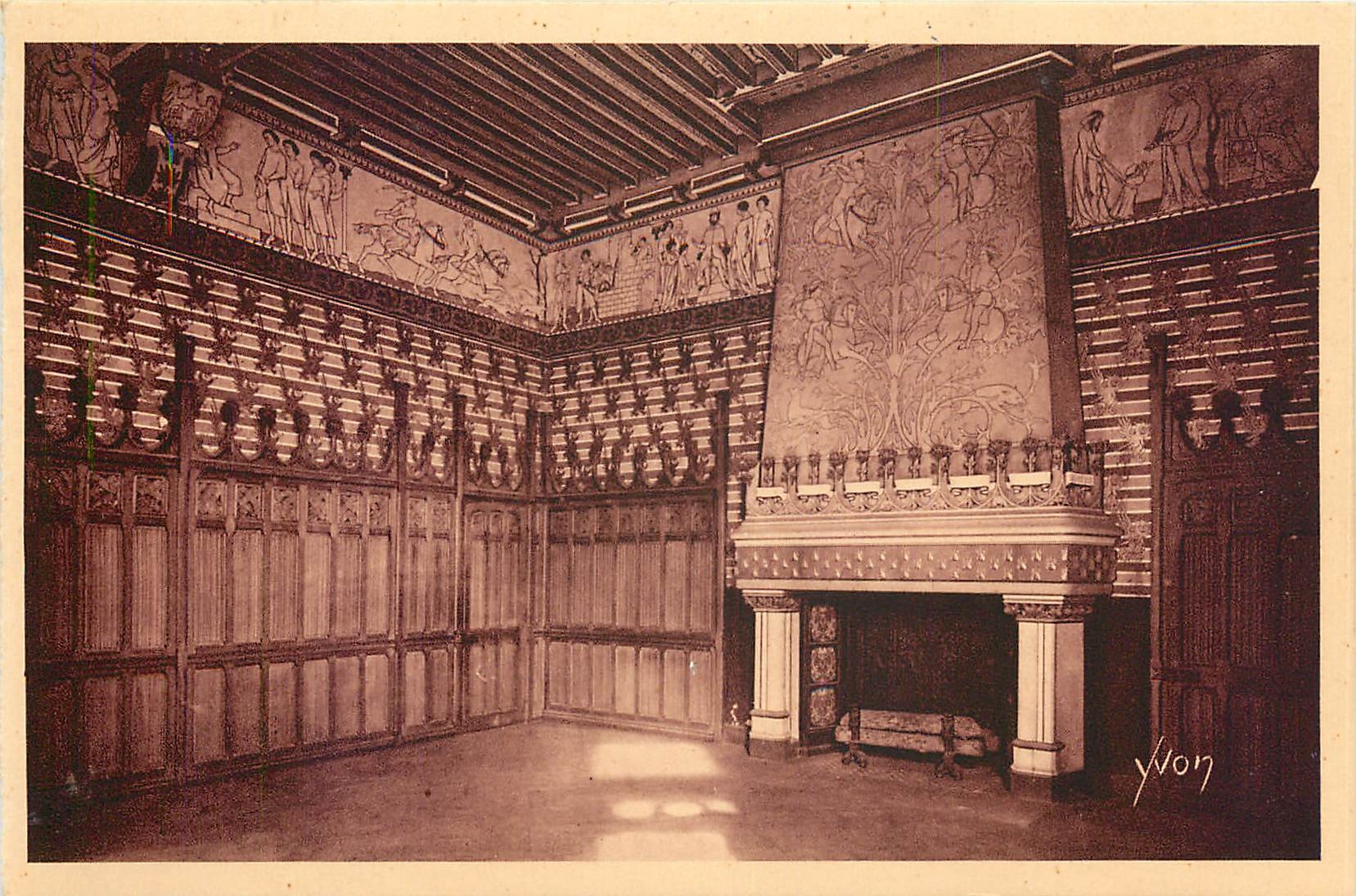 CPA Chateau de Pierrefonds La Chambre du Seigneur