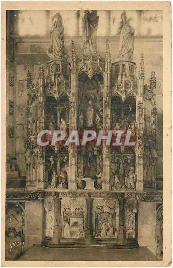 CPA Bourg - Eglise de Brou Retable en marble de la Chapelle de la Vierge