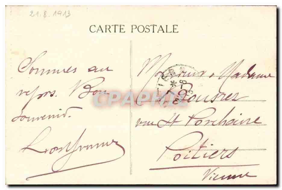 Chateau Thierry - Eglise St Crepin - CPA  — Rückseite